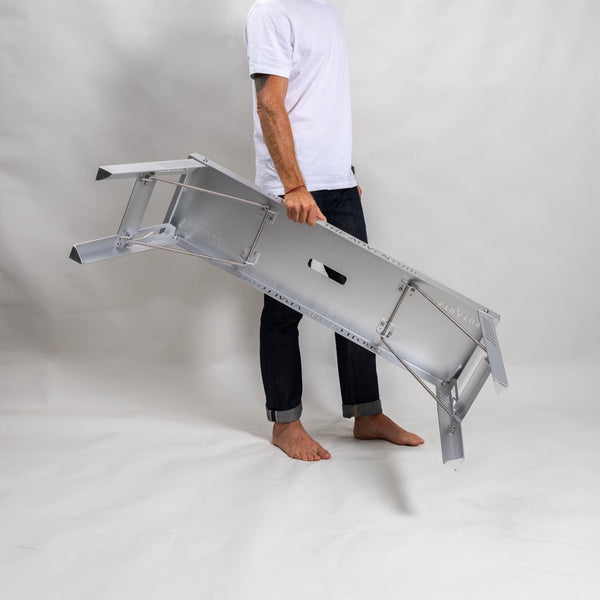 lightweight aluminium bench, excellent multi purpose tool around the campsite 